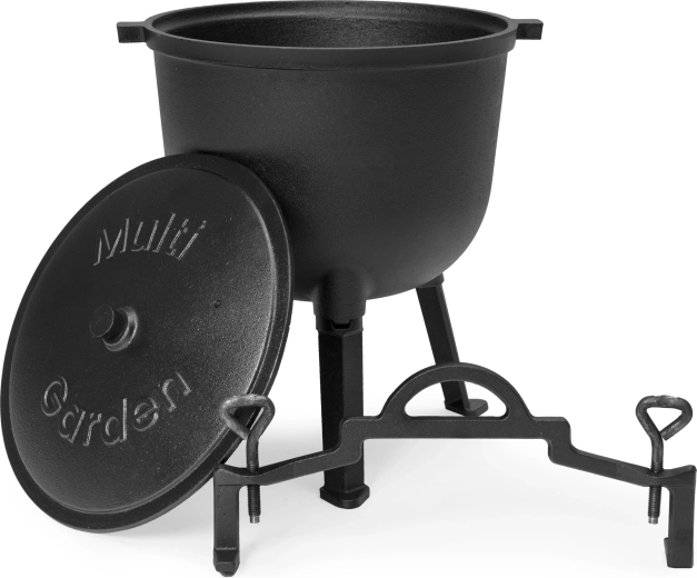 Kompletní sada: hrnec, víko a stojan