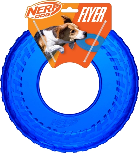 Nerf Dog létající kroužek z průhledné gumy 25 cm