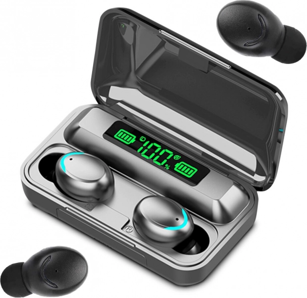 Bezdrátová sluchátka Bluetooth s powerbankou