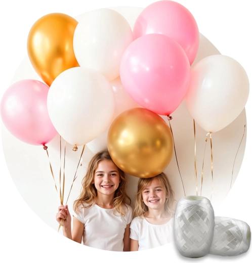 Kompletní set s balonky a stuhou