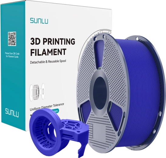 Vysokorychlostní matný filament Sunlu PETG – Modrá