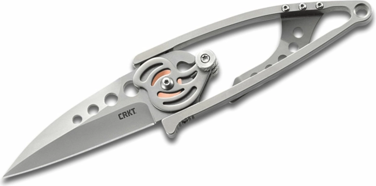 Crkt Snap Lock stříbrný kapesní nůž 6,5 cm z nerezové oceli