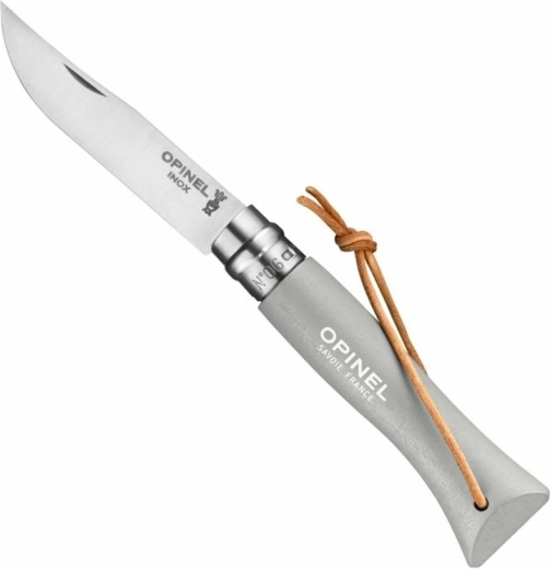 Opinel N°06 Trekking Cloud kapesní nůž 7 cm, šedý, bukové dřevo