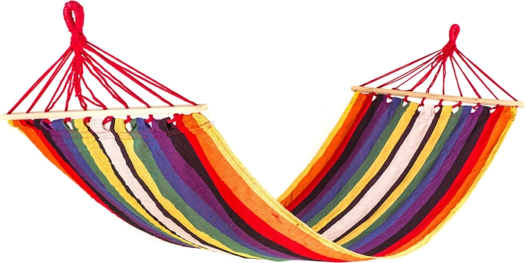 Závěsné houpací lehátko 200 × 80 cm červené