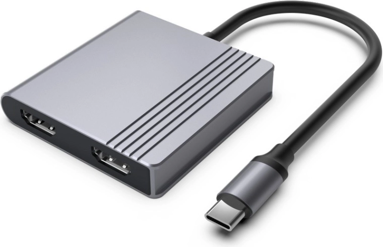 USB‑C adaptér 3 v 1 s HDMI, USB a Power Delivery, hvězdně šedý