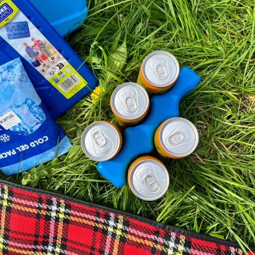 Tvar pro 6 plechovek – chlad a pořádek