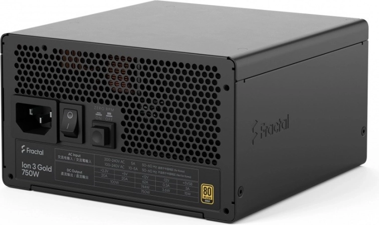 Fractal Ion 3 Gold 750 W – plně modulární zdroj ATX 3.1 s 80 PLUS Gold