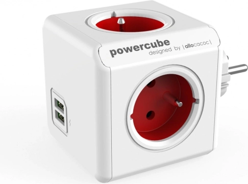 Rozbočovač zásuvek PowerCube Original USB červený