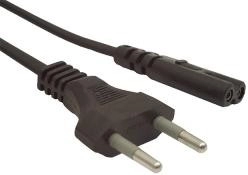 Napájecí kabel C8 2pin 1.8 m s certifikací VDE
