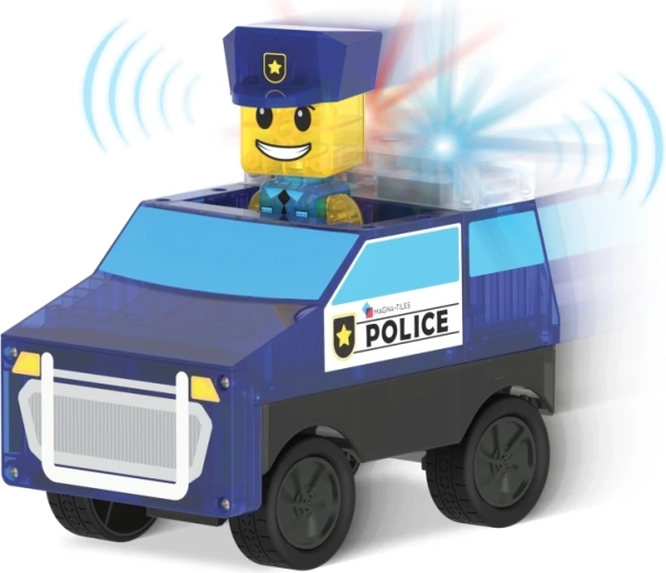 2 figurky a natahovací policejní vozidlo v balení