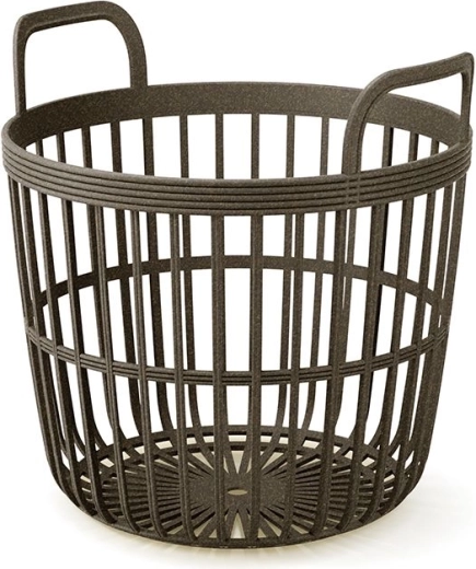 Koš s uchy Zoe Basket Eco Wood 36,4 cm – káva