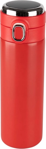 Červený termohrnek 420 ml s LED displejem