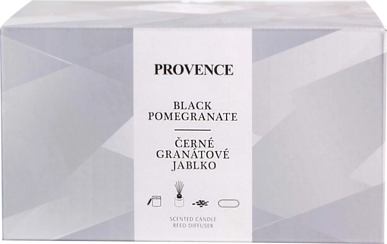 Dárková sada PROVENCE Black Pomegranate – svíčka a difuzér