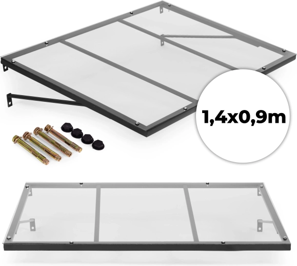 Vchodová stříška 140 × 90 cm s UV ochranou MULTIGARDEN