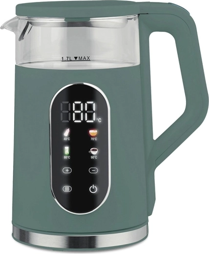 Rychlovarná konvice s regulací teploty 1,7 l 2200 W zelená