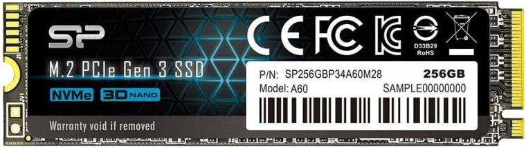 SSD disk Silicon Power P34A60 256GB M.2 PCIe NVMe