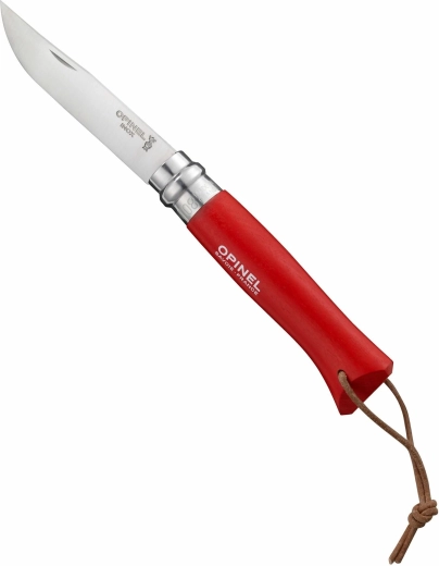 Opinel N°08 Trekking Red kapesní nůž 8,5 cm, červený buk