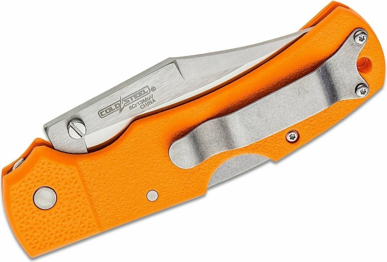 Oranžová rukojeť GFN, klip a otvor na šňůrku