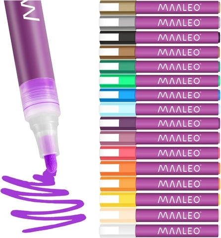 16 zářivých, rychleschnoucích barev