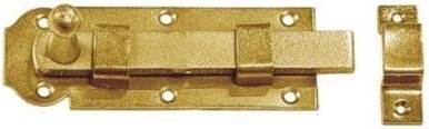 Jednoduchá zástrč 80 × 30 × 3 mm, žlutě zinkovaná