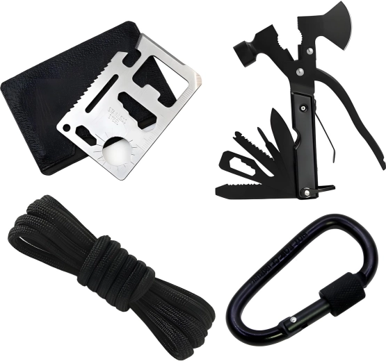 Multifunkční nástroje pro táboření, opravy a práci