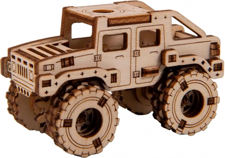 Dřevěné 3D puzzle – monster truck 2
