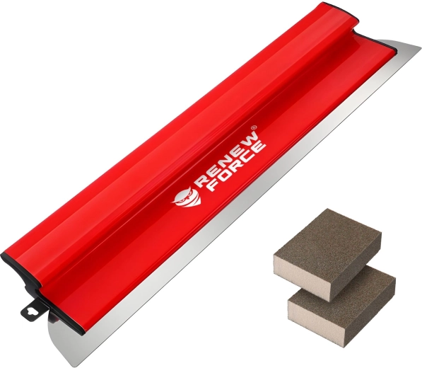 Renew Force dokončovací špachtle na stěrku 60 cm s vyměnitelným ostřím + 2 brusné houbičky - 1 kus