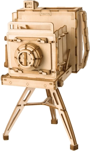 RoboTime 3D dřevěná skládačka historický fotoaparát