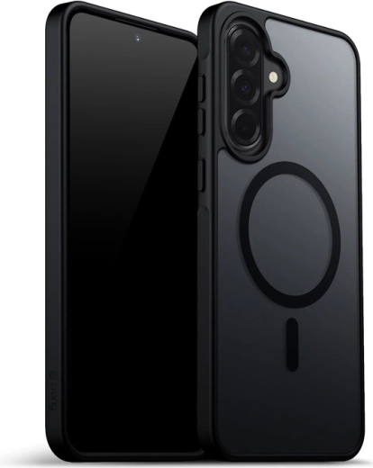 Hybridní matné magnetické pouzdro MagSafe pro Samsung Galaxy A37 / A36 – černé
