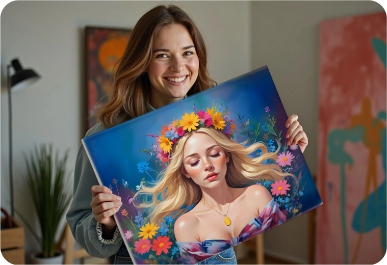 Zářivá dekorace na stěnu