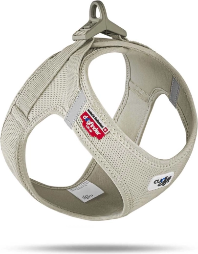 Curli postroj air-mesh se sponou světle béžový velikost s (4–7 kg)