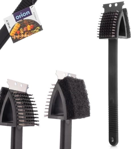 3v1: kartáč, škrabka a houbička