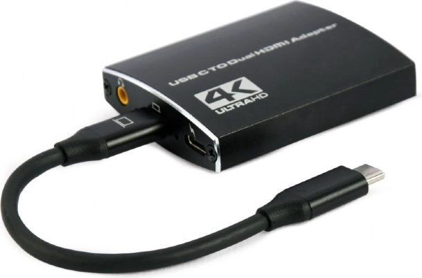 Adaptér USB-C na 2x HDMI 4Kx2K audio