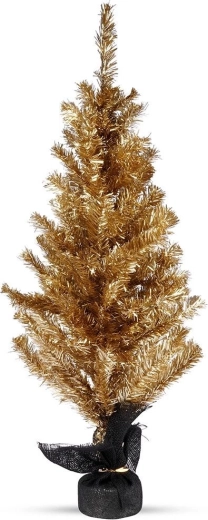 Zlatý stolní vánoční stromek 90 cm