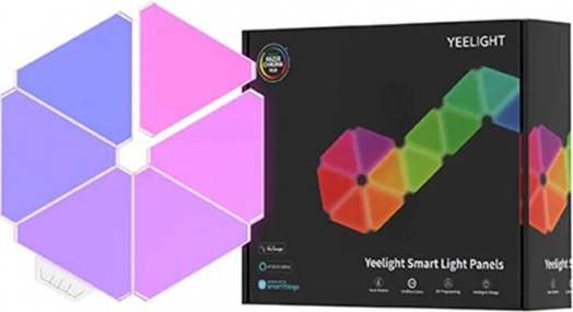 inteligentní světelné panely yeelight – chytré trojúhelníkové LED panely (sada 6 ks)