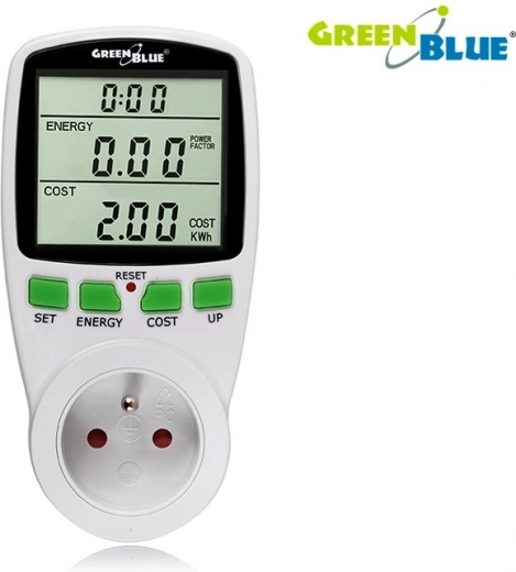 Wattmetr GreenBlue měřič spotřeby energie