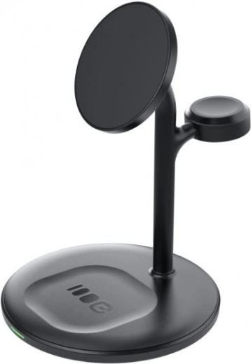 MagScape magnetická bezdrátová 3v1 nabíječka MagSafe černá