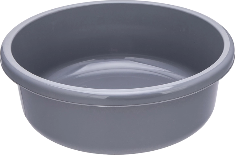 Kulatá plastová mísa 20 l šedá 46 cm