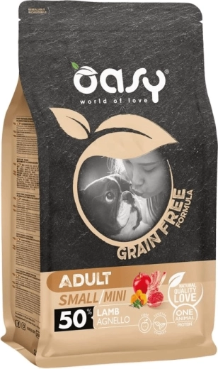 Oasy Grain Free Adult Small/Mini jehně 2,5 kg