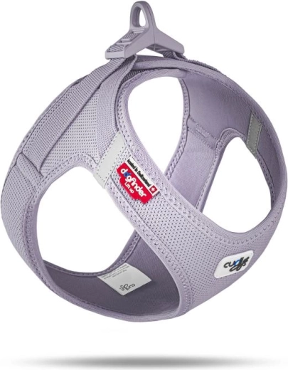 Curli postroj pro psy se sponou Air-Mesh lilac 3XS (1,5–3 kg)