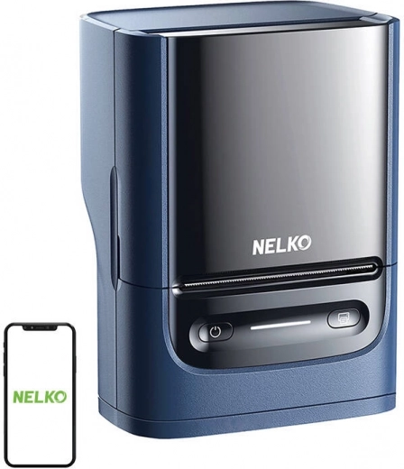 Termální tiskárna etiket Nelko PM220 (modrá)