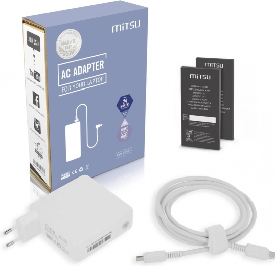 Mitsu USB-C napájecí adaptér pro notebook 100 W (PD)