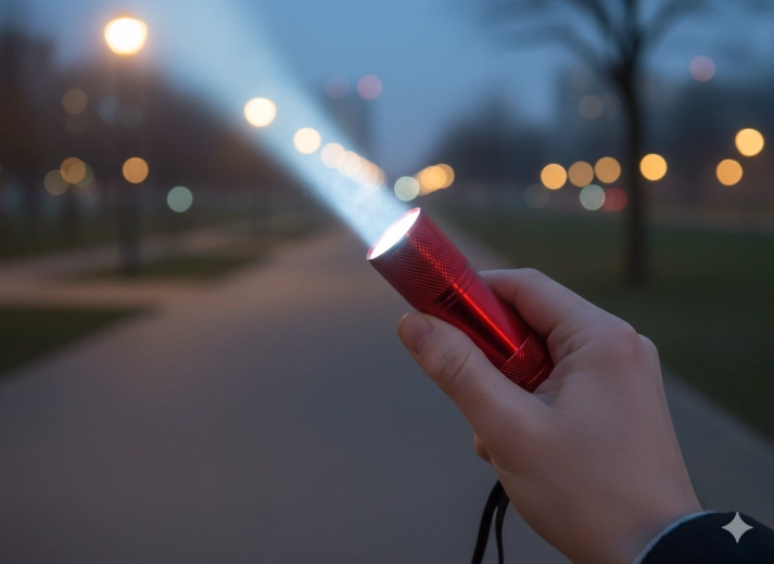 Silné světlo z 9 LED diod