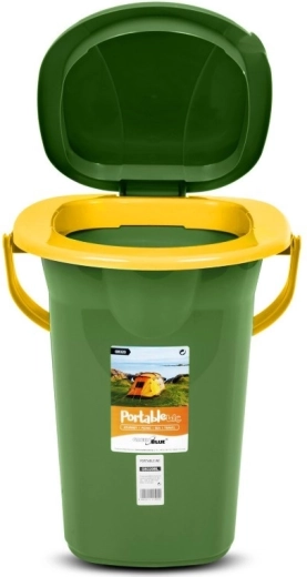 Praktická přenosná toaleta