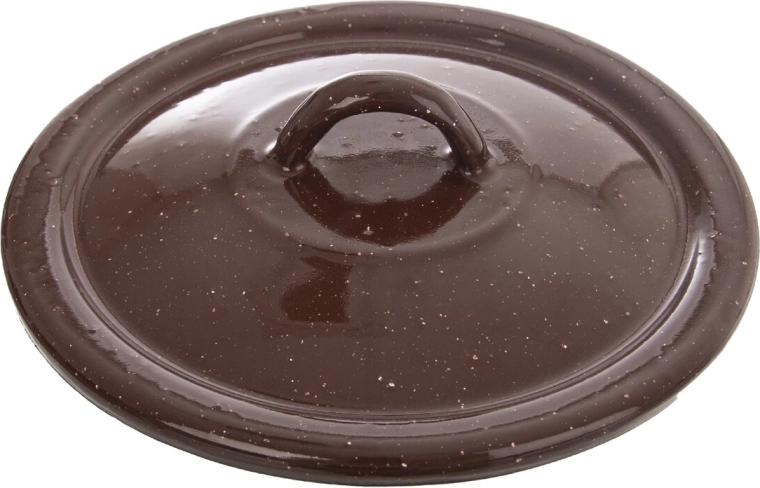 Poklice smaltovaná Brown 16 cm