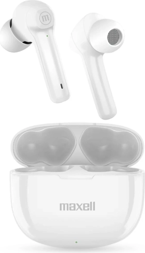 Bezdrátová sluchátka Maxell BT Dynamic+ TWS – Bílá