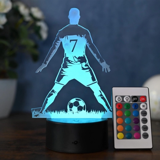 Působivý 3D efekt fotbalisty