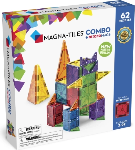 MAGNA-TILES magnetická stavebnice combo 62 dílků