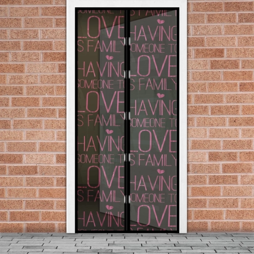 Magnetická síť proti hmyzu na dveře Love 100 × 210 cm