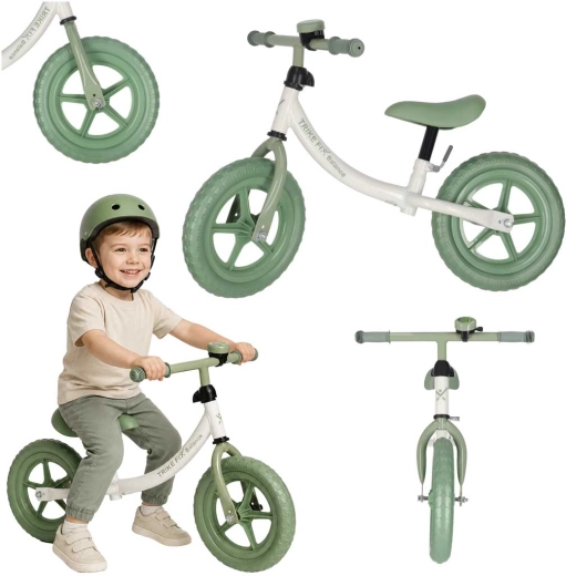 Trike Fix balance bike s zvonkem zelené